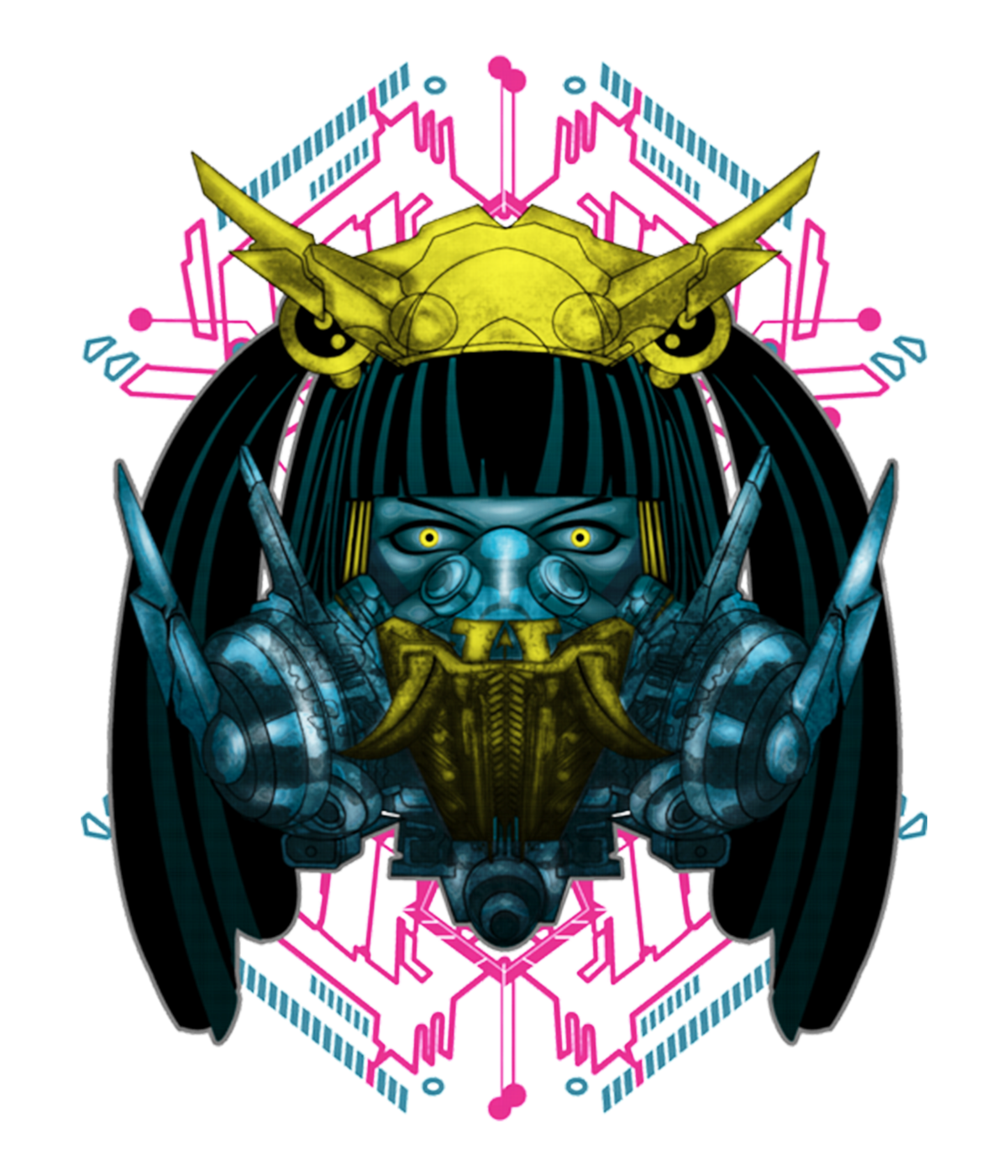 Cyber Girl Background