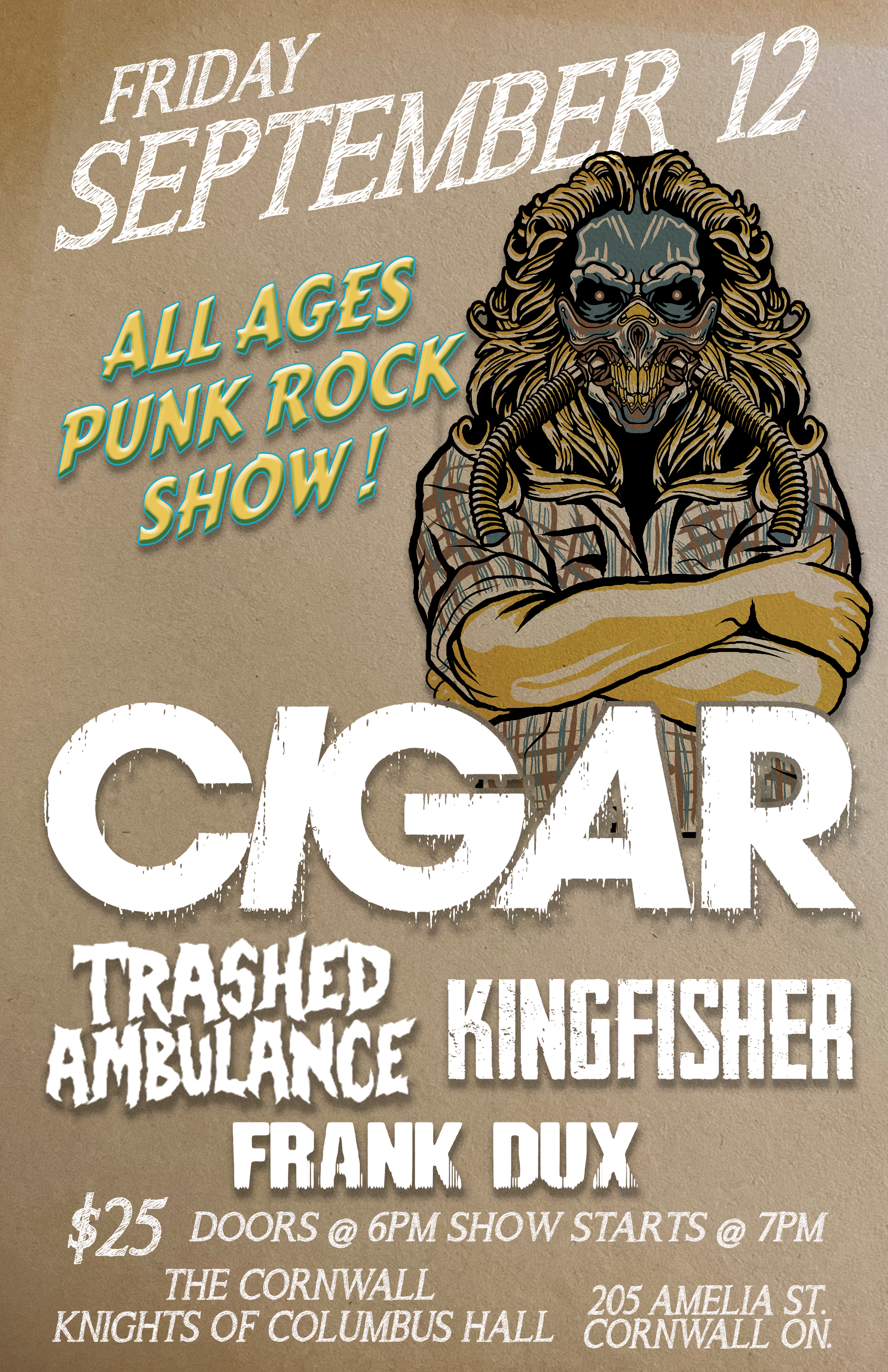 Drop Dead Thread Punk Show Flyer